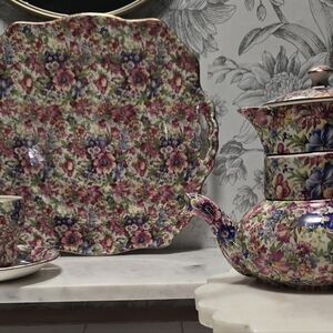 Floral Chintz Tea Set